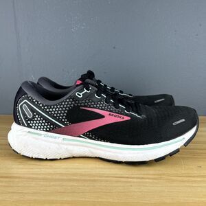 Brooks Womens Ghost 14 1203561B013 Black Running Shoes Sneakers Size 9.5 B